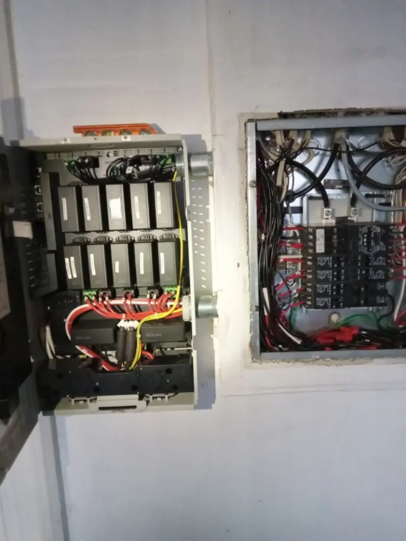 Electrical panel upgrade completed for Security Camera Wiring in Carrollton